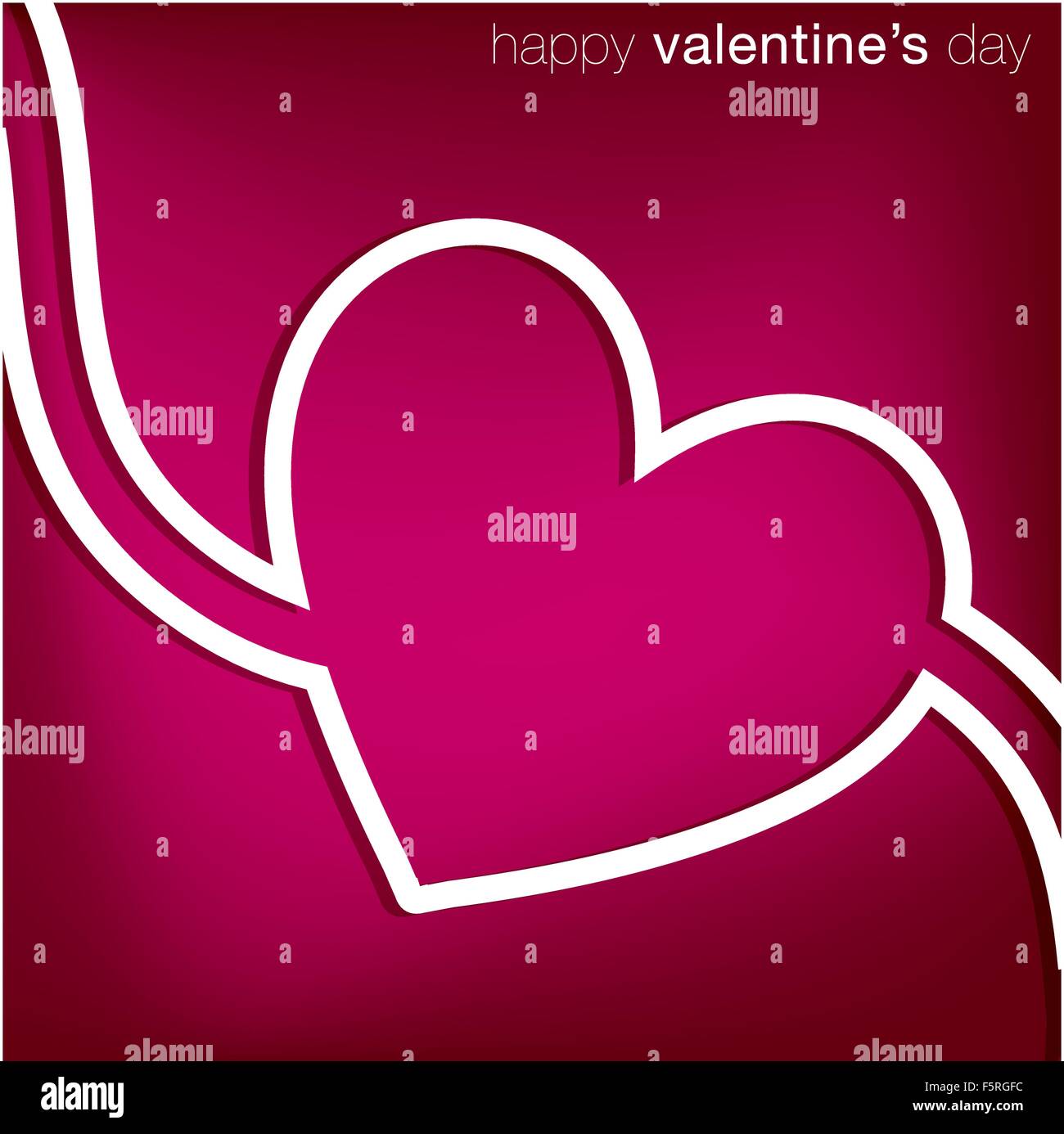 Love heart Valentine's Day card in vector format Stock Vector Image ...