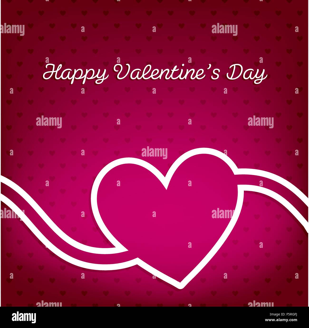 Love heart Valentine's Day card in vector format Stock Vector Image ...