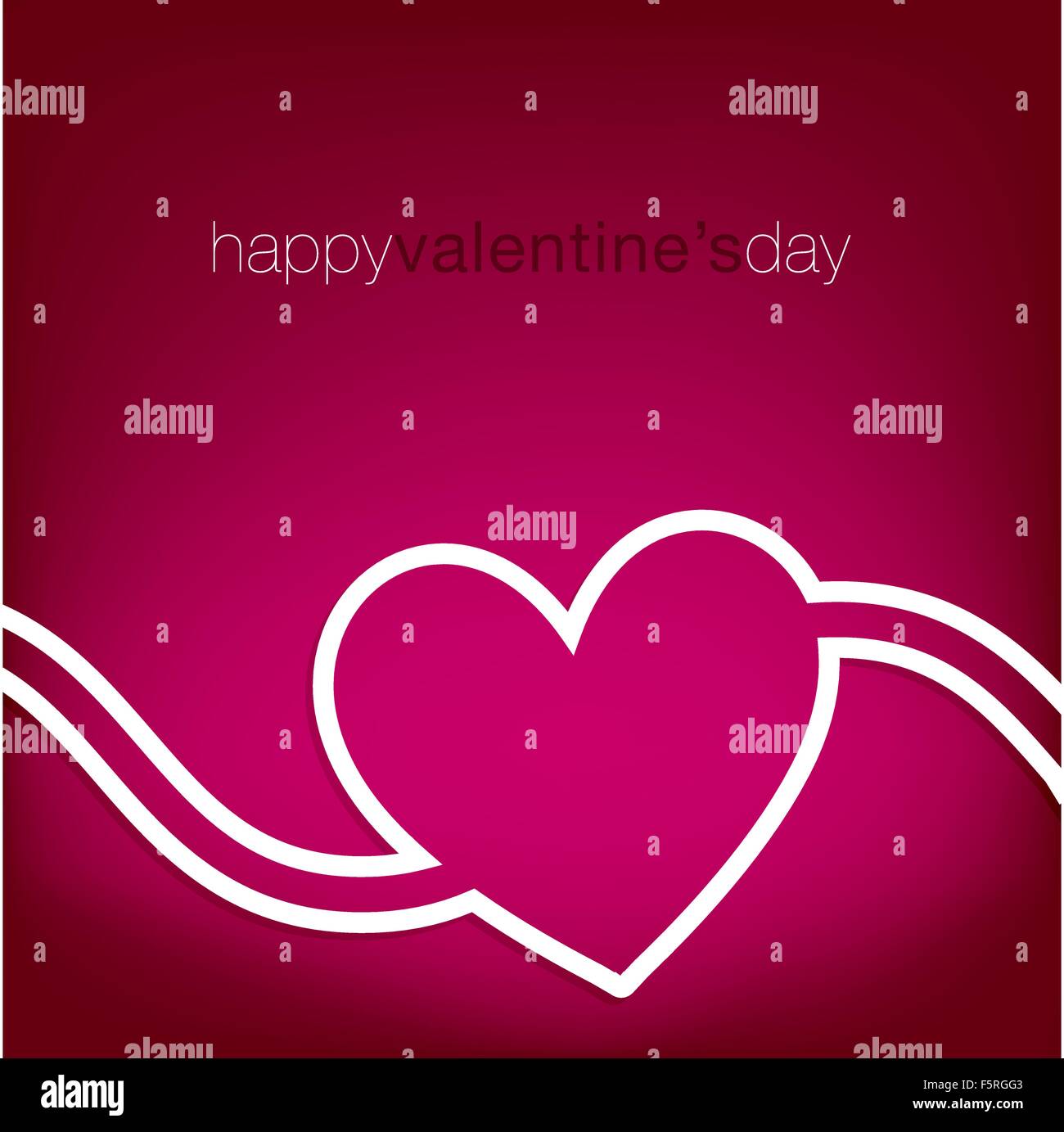 Love heart Valentine's Day card in vector format Stock Vector Image ...