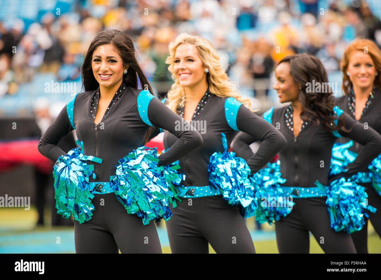 Carolina Panthers Top Cats cheerleaders during the NFL