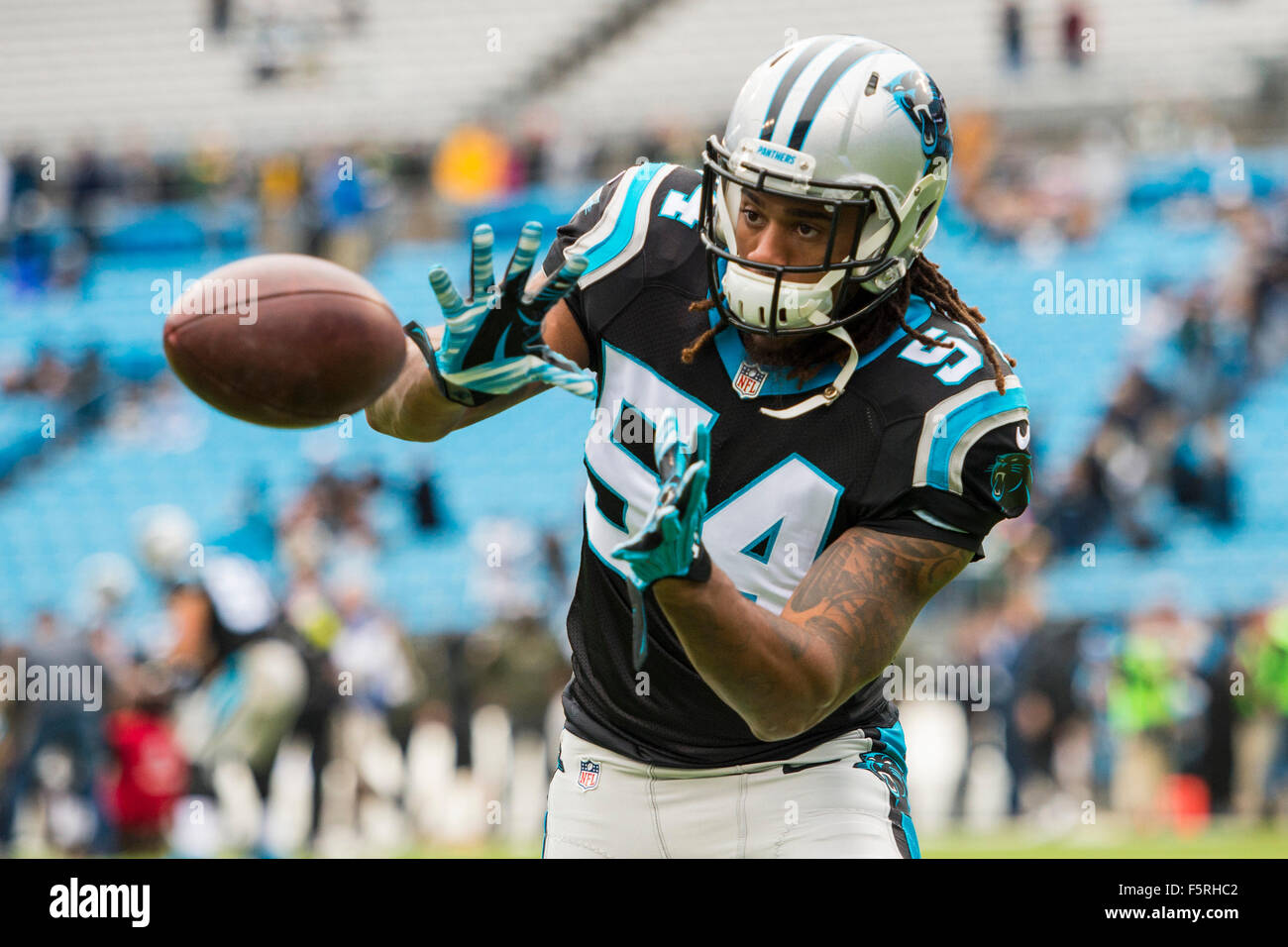 Carolina Panthers linebacker Shaq Thompson (54) during the NFL