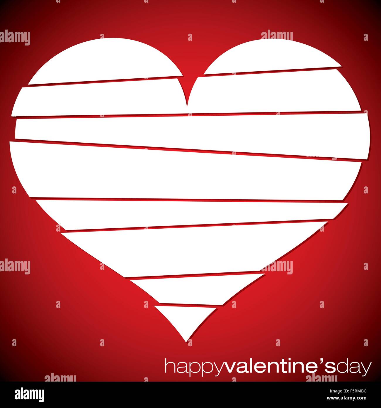 Love heart Valentine's Day card in vector format Stock Vector Image ...