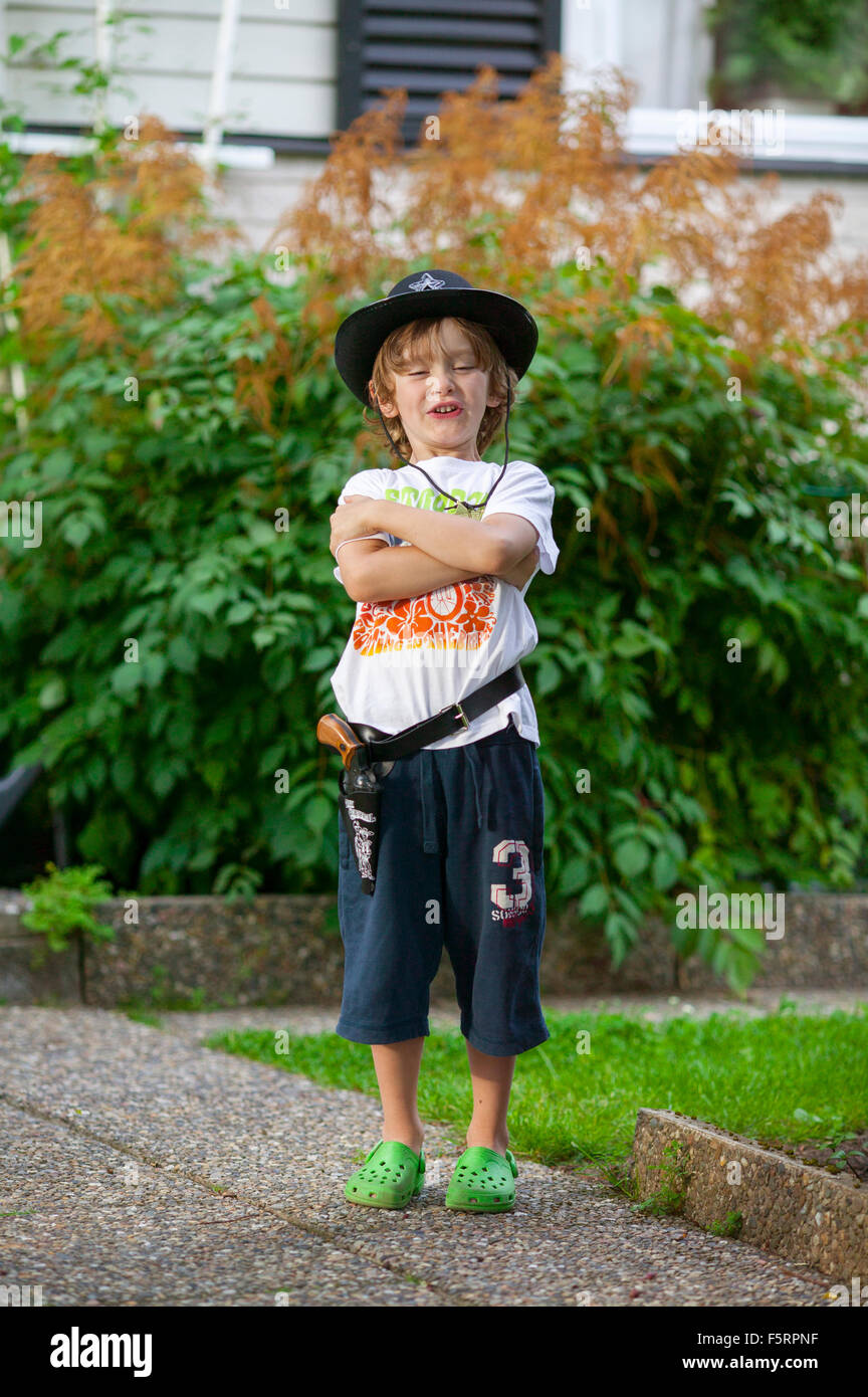 Toy Guns Old Photo Boy in Cowboy Outfit,Cowboy Shirt Not Quite The ...