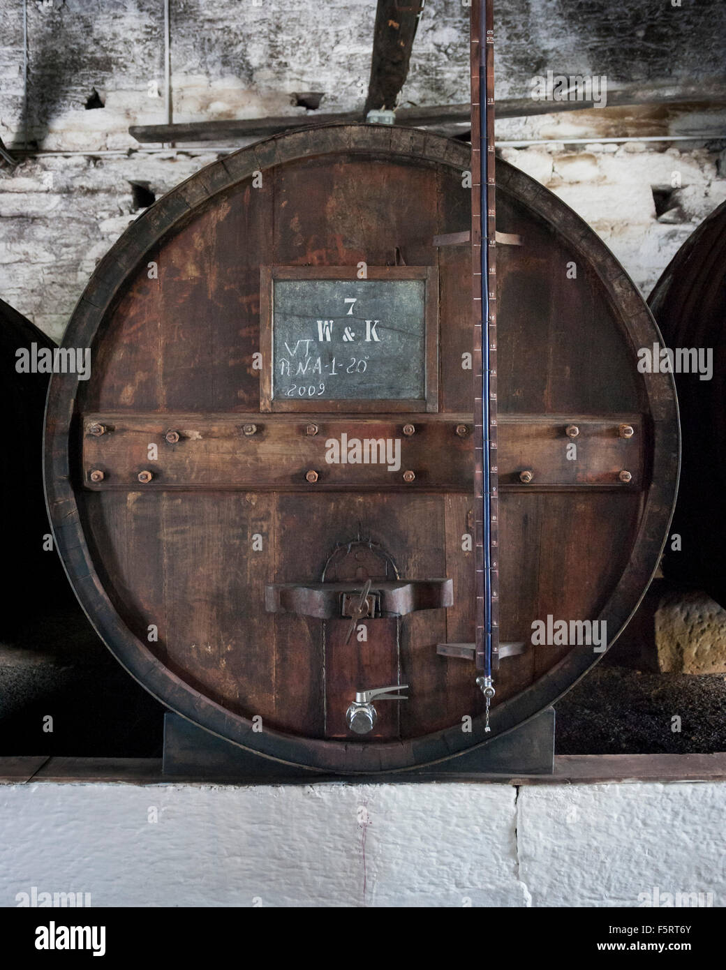 Portugal, Douro Valley, Port wine barrel Stock Photo Alamy