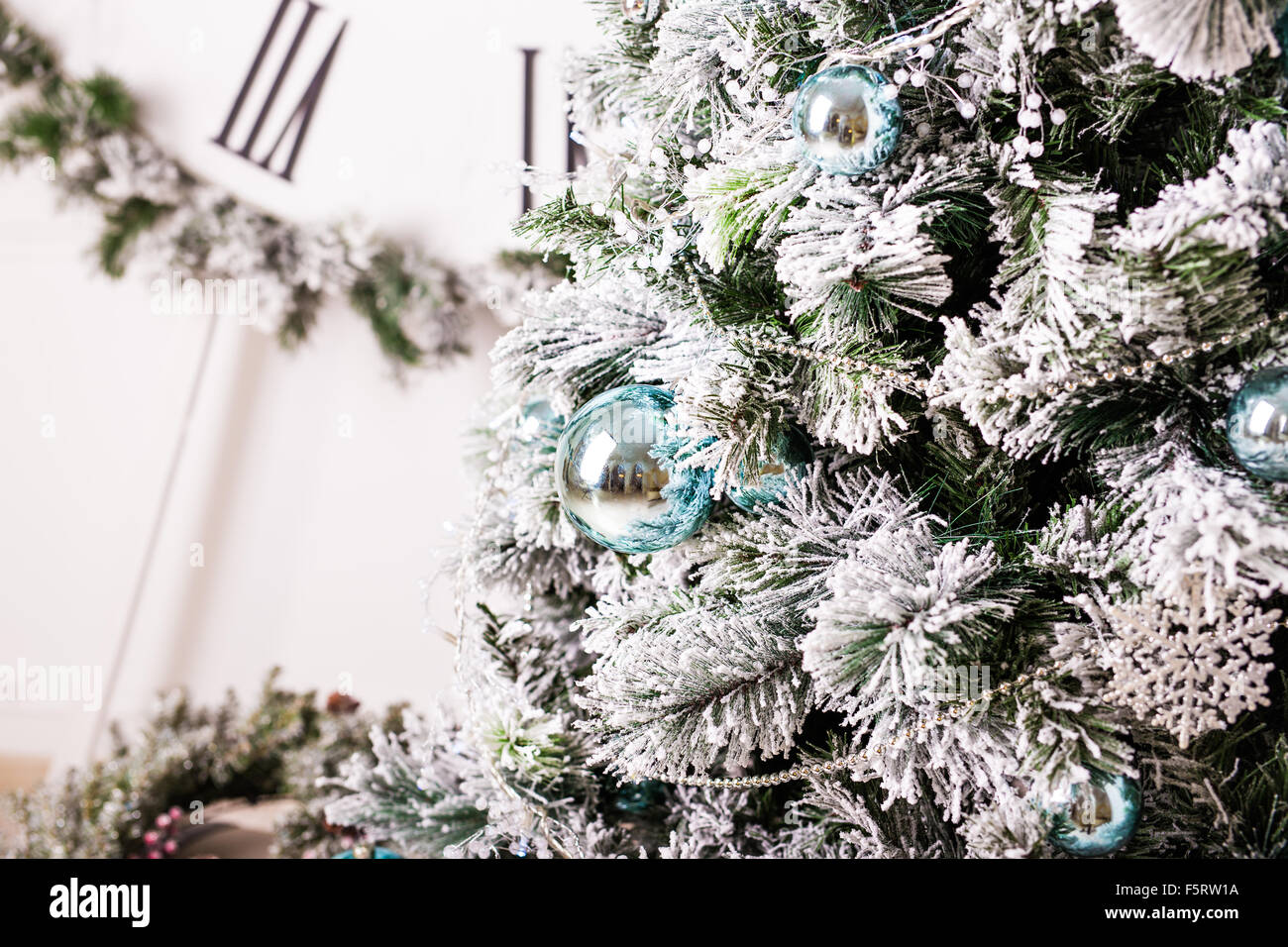 Christmas tree and decorations Stock Photo Alamy