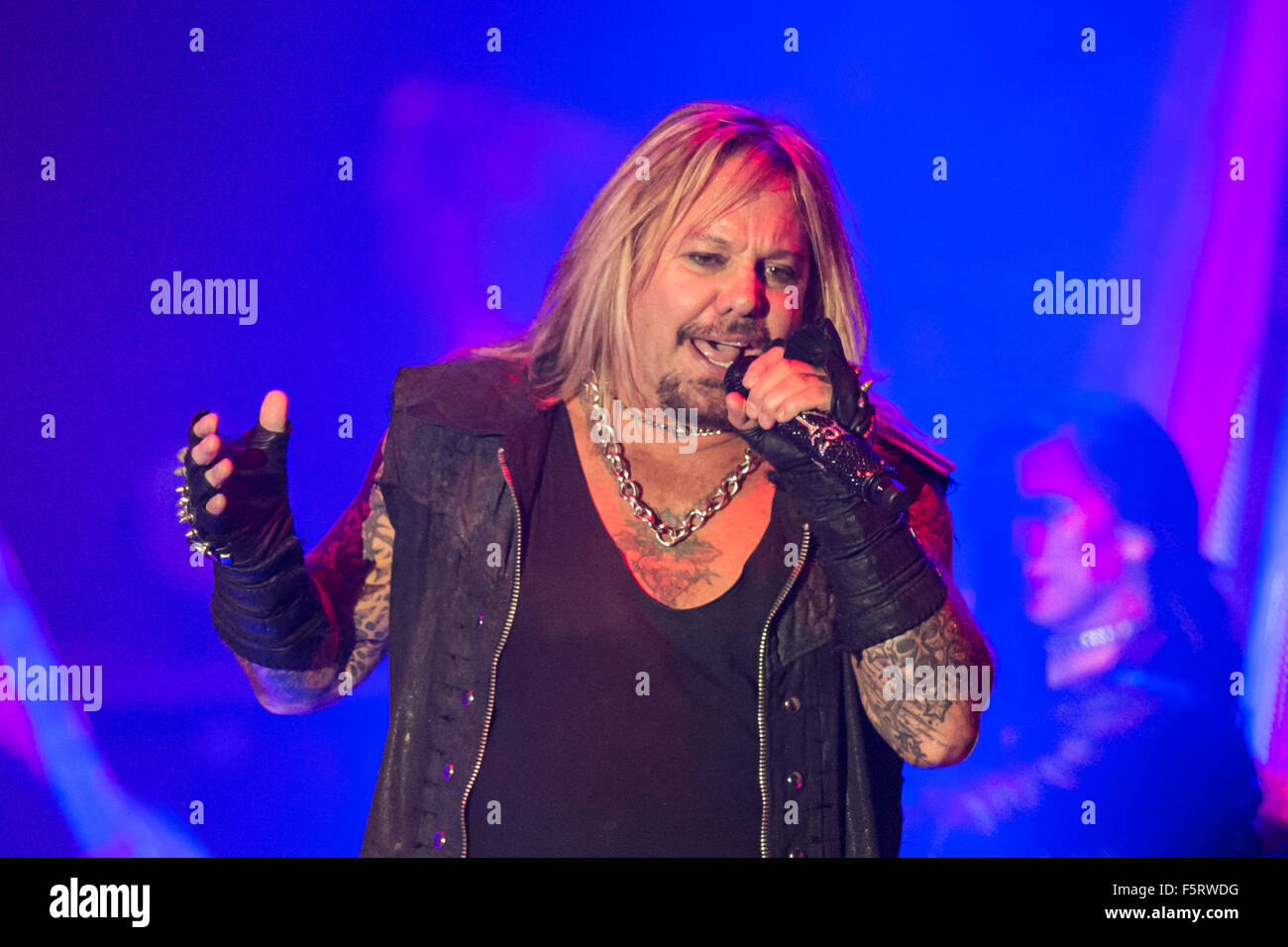 Stuttgart, Germany. 08th Nov, 2015. Vince Neil, singer in the band ...