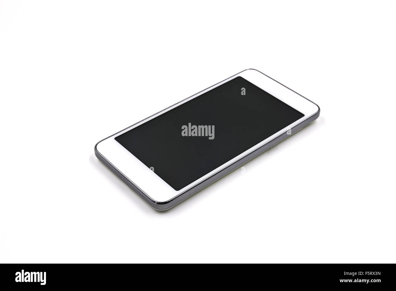 Smart phone isolated on white background Stock Photo - Alamy