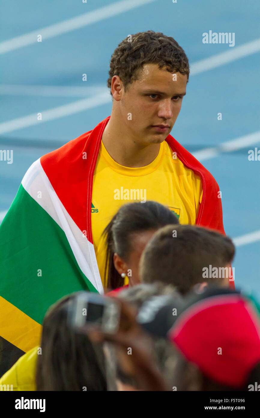 Gerhard de Beer,South Africa,discus trow,20th World Junior Athletics Championships, 2012 in Barcelona, Spain Stock Photo