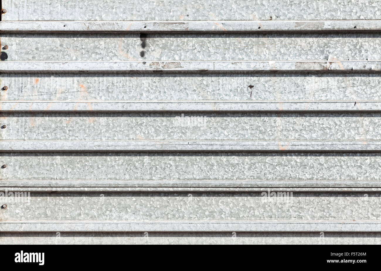 Grunge corrugated metal texture, abstract industrial background. Stock Photo