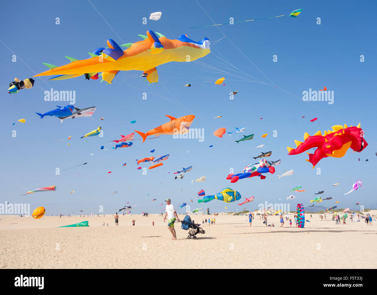 Fuerteventura International Kite Festival, El Burro beach, Corralejo