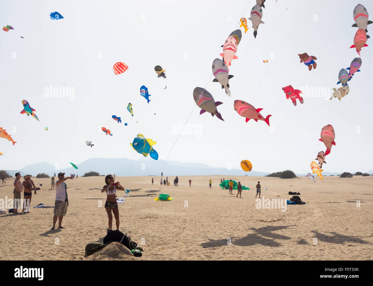 Fuerteventura International Kite Festival, El Burro beach, Corralejo