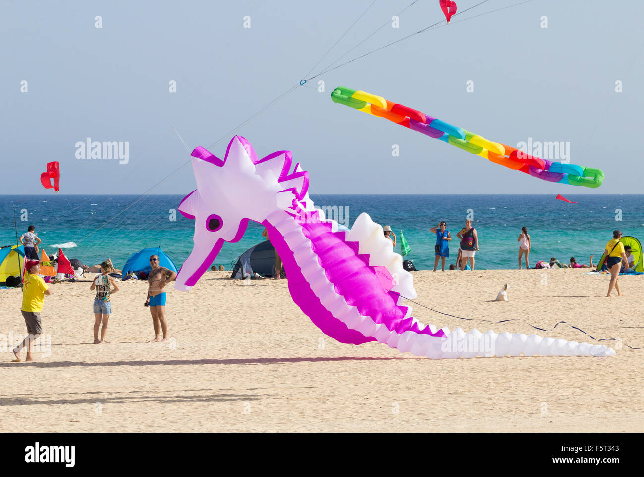 Fuerteventura International Kite Festival, El Burro beach, Corralejo