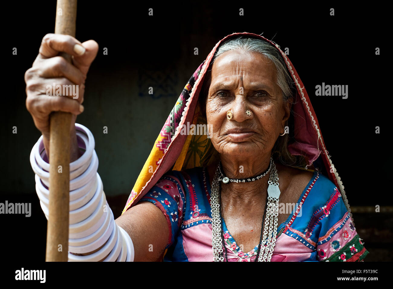 Woman belonging to the Lambani caste ( India) Stock Photo