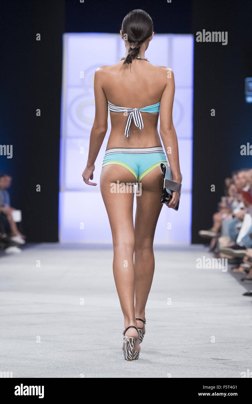 Mercedes-Benz Fashion Week Madrid - Bloomers & Bikini - Catwalk Featuring:  Rocio Crusset Where: Madrid, Spain When: 07 Sep 2015 Stock Photo - Alamy