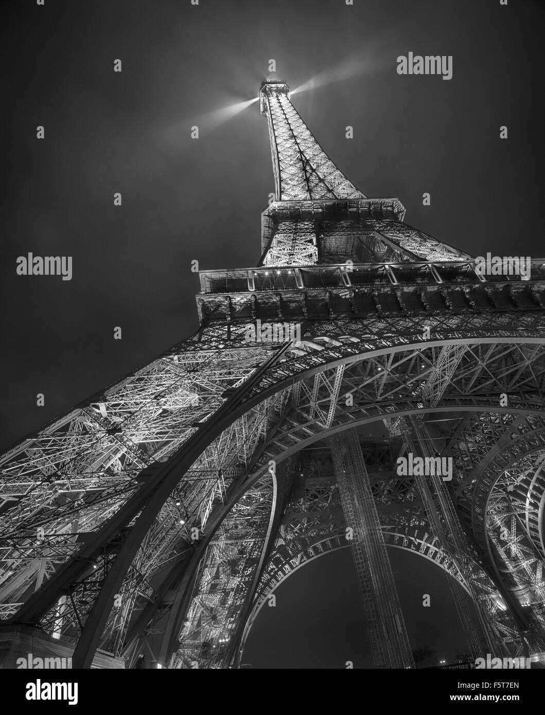 Paris Eiffel Tower Stock Photo