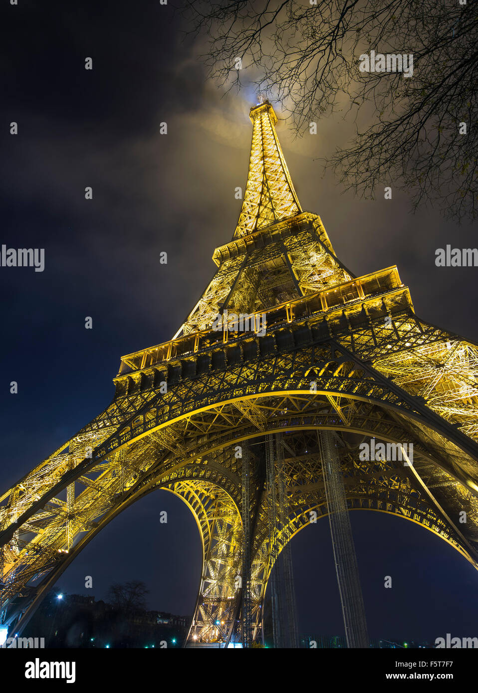 Paris Eiffel Tower Stock Photo