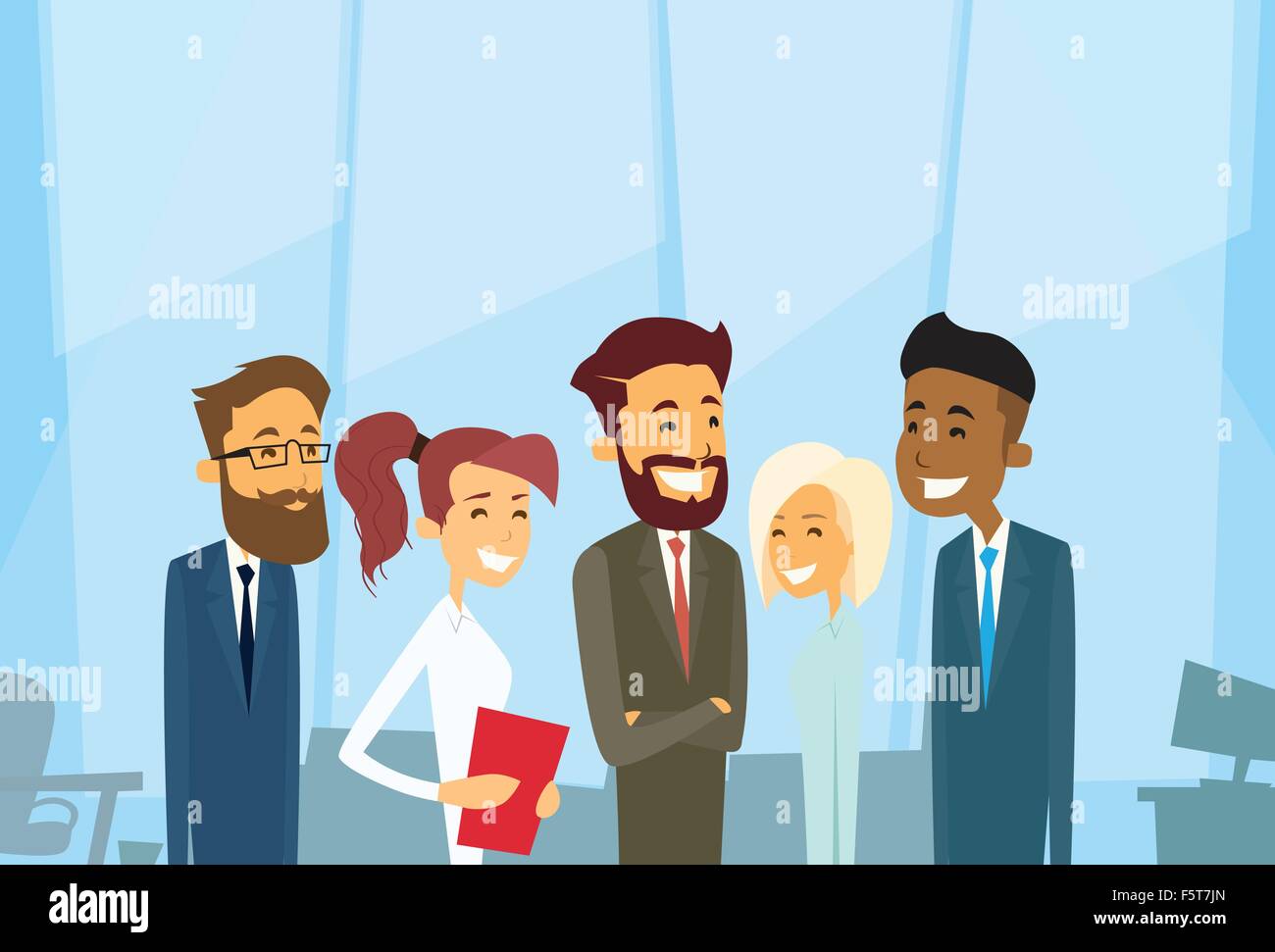 Business People Group Diverse Team Businesspeople Stock Vector Image ...