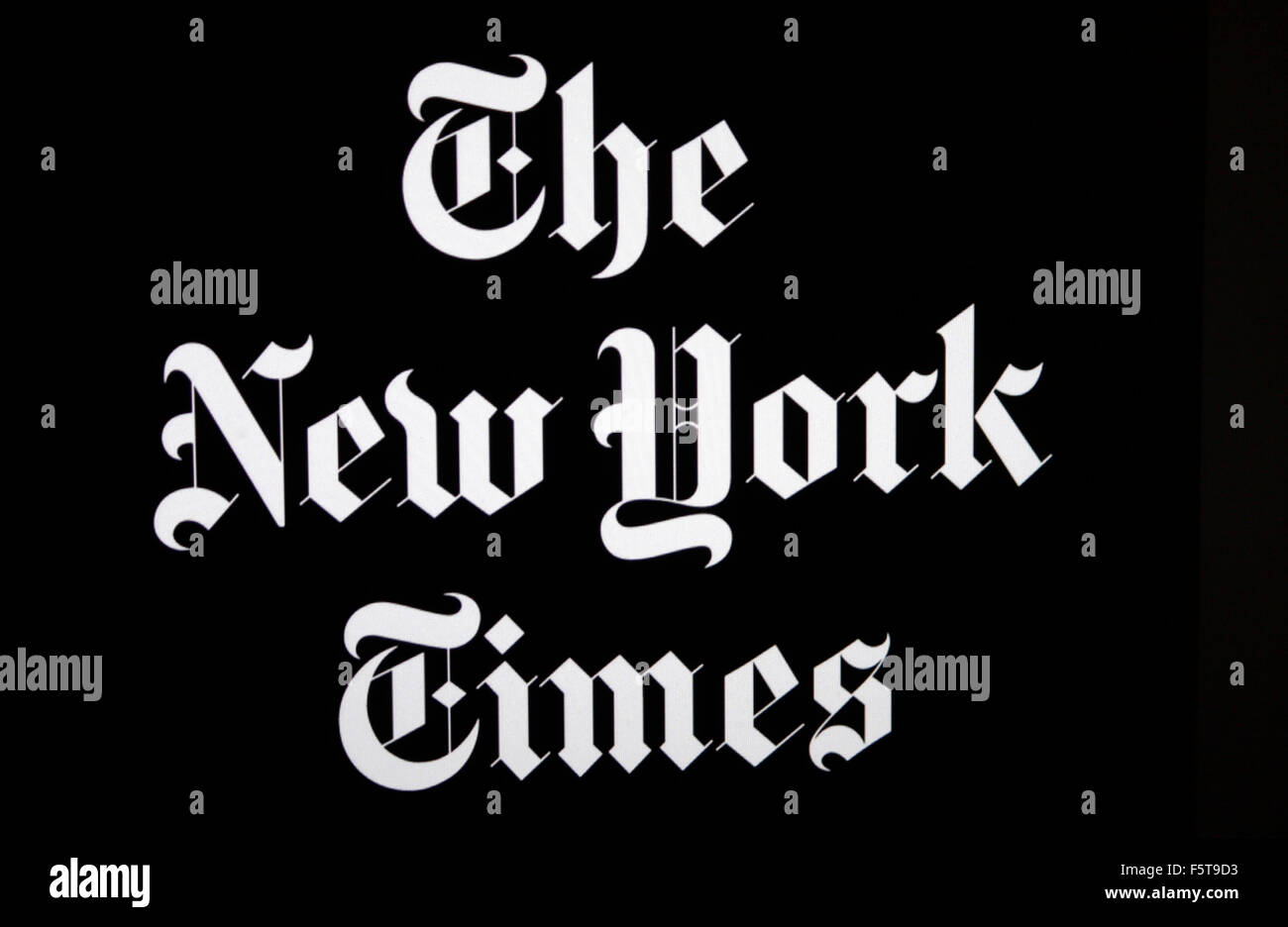Markenname: 'New York Times', Berlin. Stock Photo