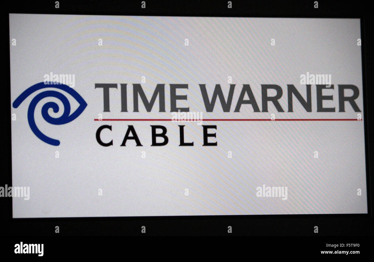 Markenname: 'Time Warner Cable', Berlin. Stock Photo