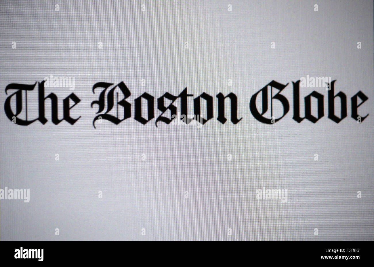 Markenname: 'The Boston Globe', Berlin. Stock Photo