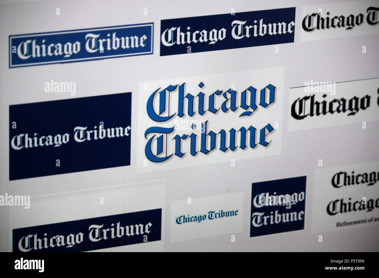 Markenname: 'Chicago Tribune', Berlin. Stock Photo