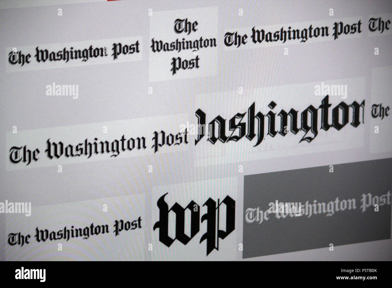 Markenname: 'Washington Post', Berlin. Stock Photo