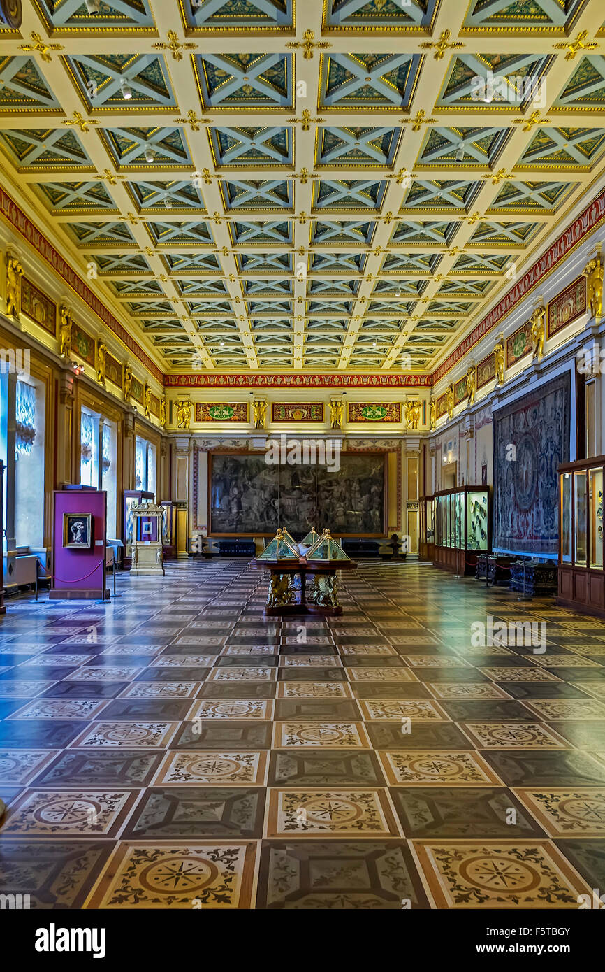 The Hall of Majolica The hermitage St. Petersburg Russia Stock Photo