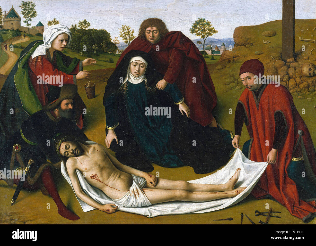 Petrus Christus - The Lamentation Stock Photo