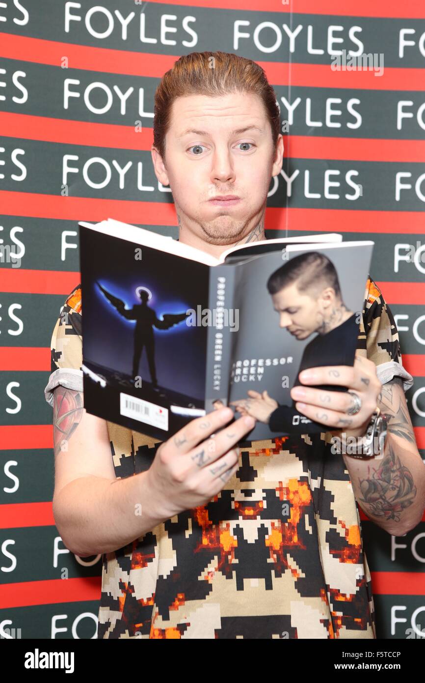 Prof Green Rapper British rapper Professor Green signs copies of his autobiography 'Lucky ...