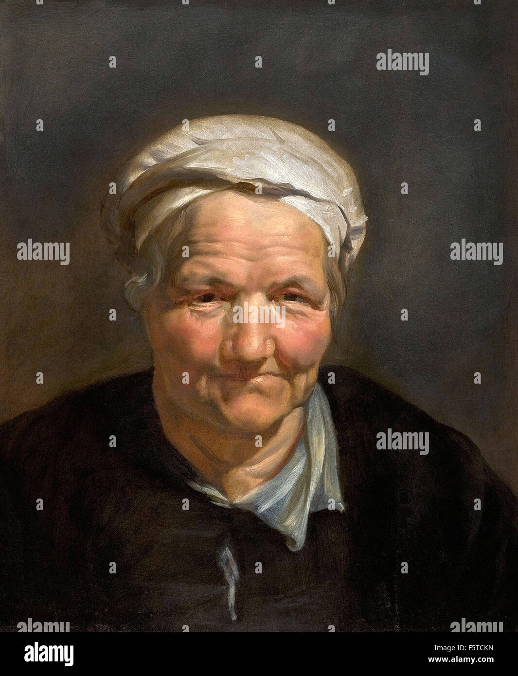 Peter Paul Rubens - Head of an Old Woman Stock Photo