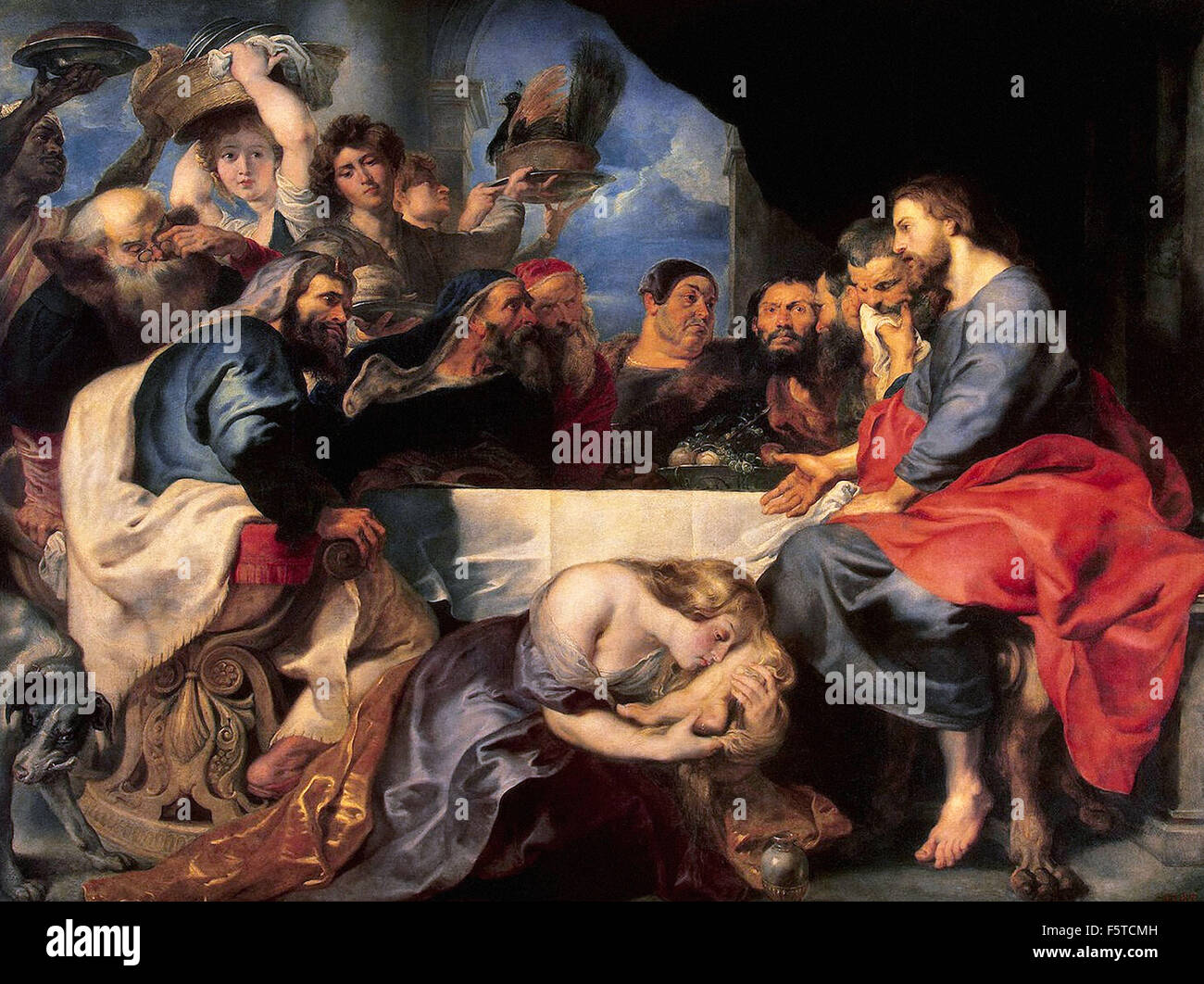Peter Paul Rubens - Feast in the House of Simon the Pharisee Stock Photo