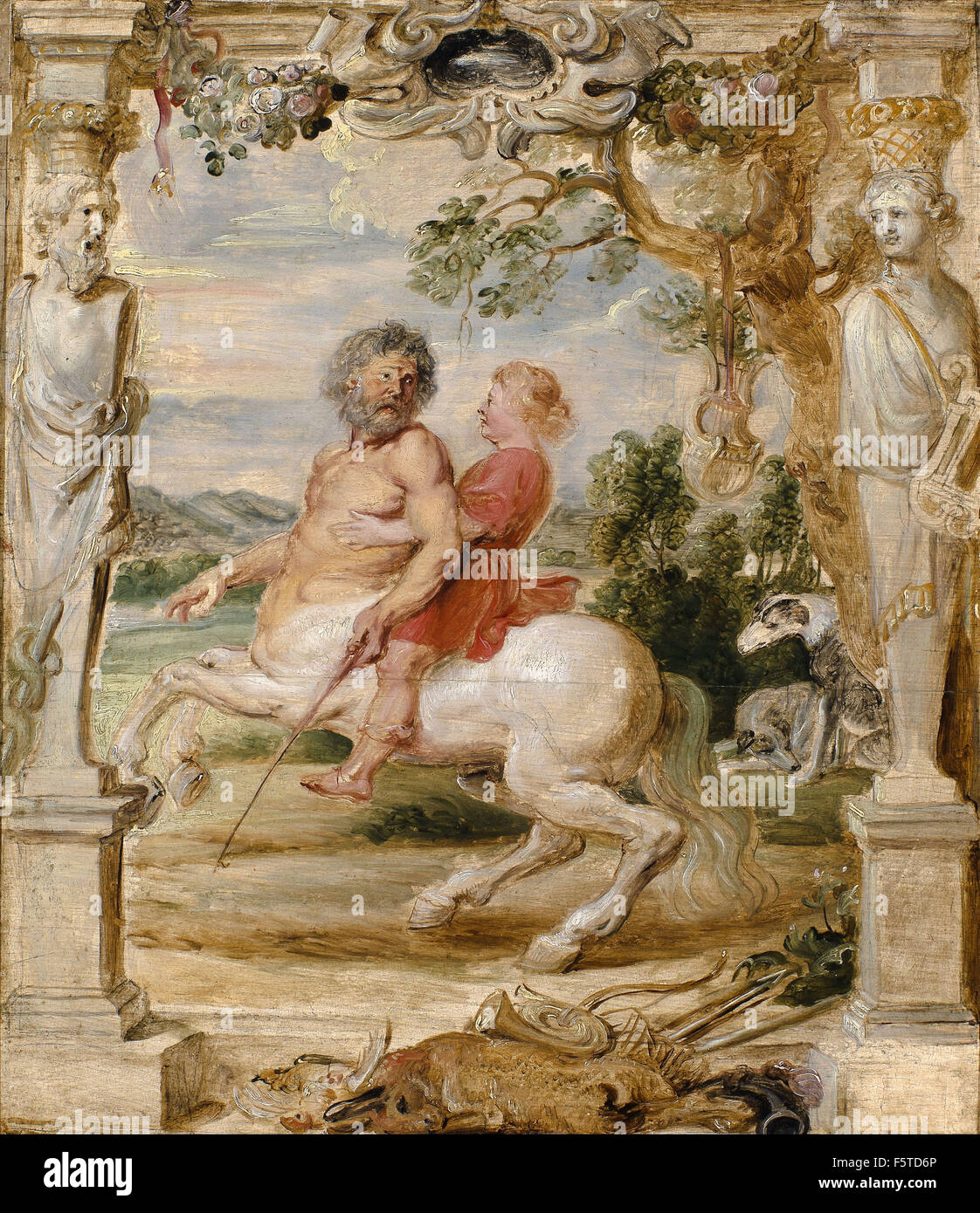 Peter Paul Rubens - Achilles Educated by the Centaur Chiron Stock Photo