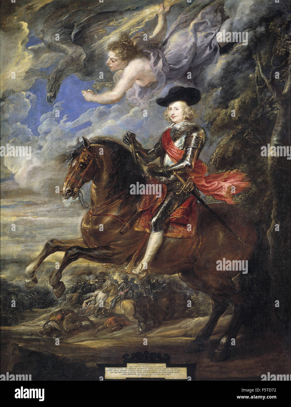 Peter Paul Rubens - Cardinal Infante Fernando de Austria at the Battle of Nördlingen Stock Photo