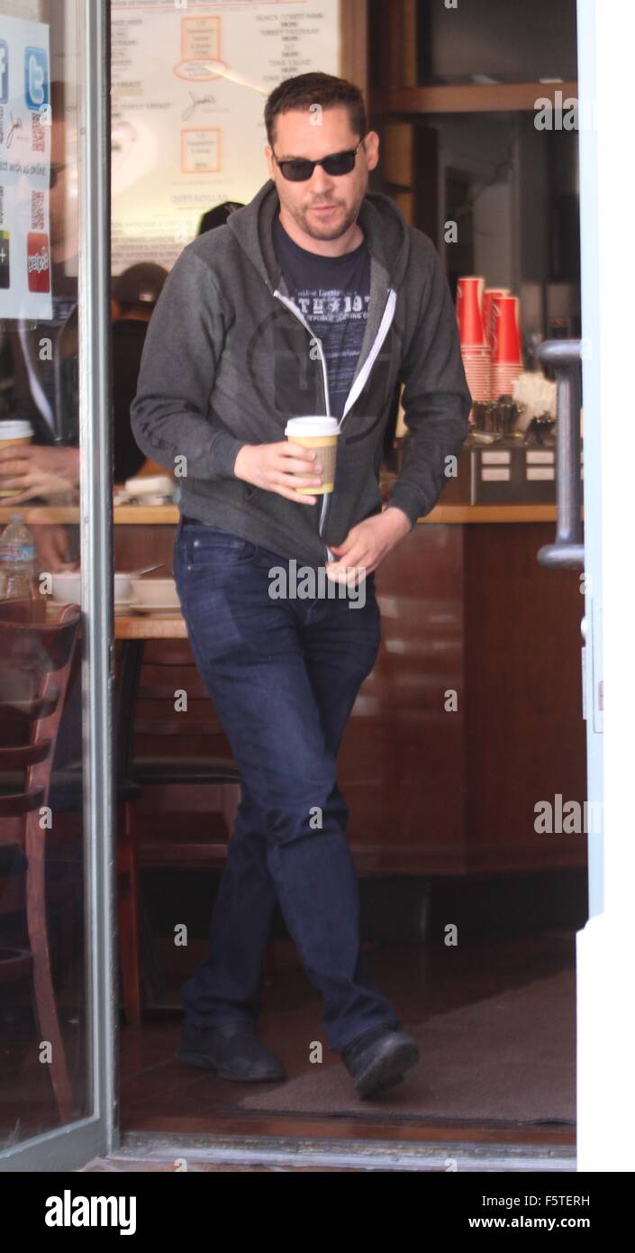 “X-Men” director Bryan Singer has lunch in Beverly Hills  Featuring: Bryan Singer Where: Los Angeles, California, United States When: 08 Sep 2015 Stock Photo
