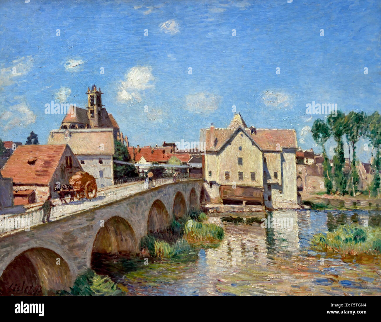 Alfred sisley le pont de moret hi-res stock photography and images