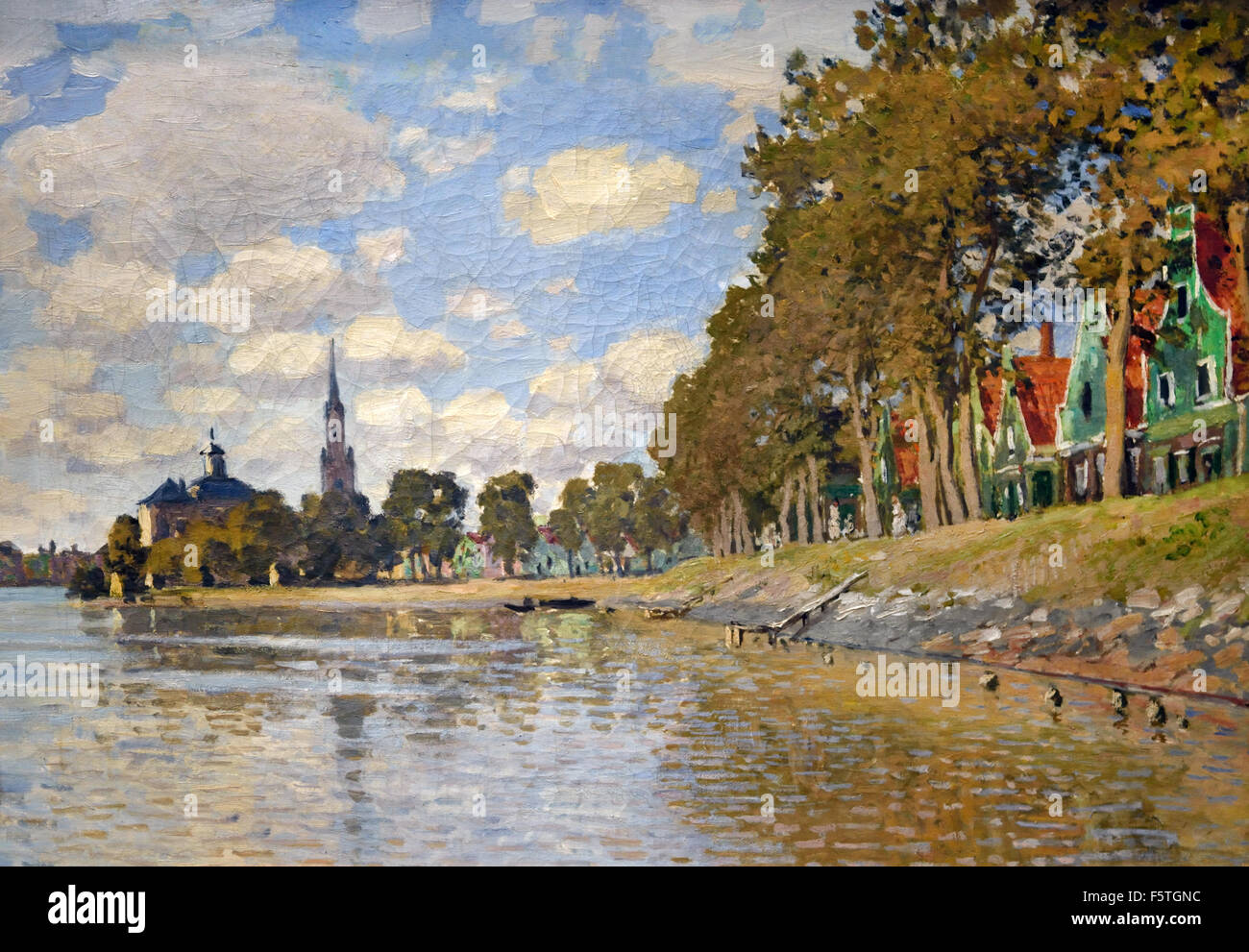 Zaandam 1871 ( Holland Netherlands ) Claude Monet 1840 – 1926 France French Stock Photo