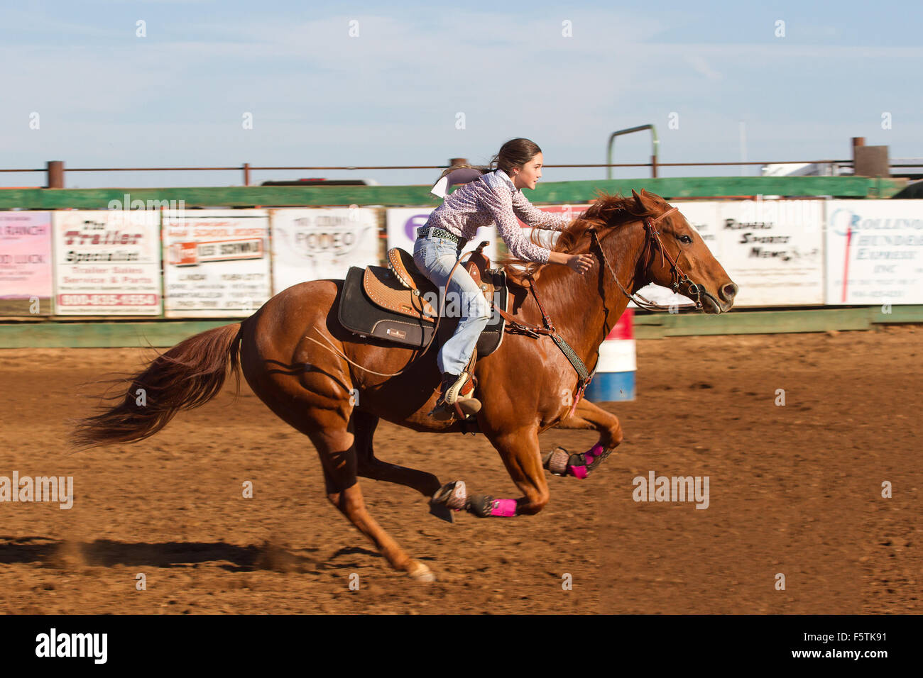 Barrel Racing Girl High Resolution Stock Photography and Images - Alamy