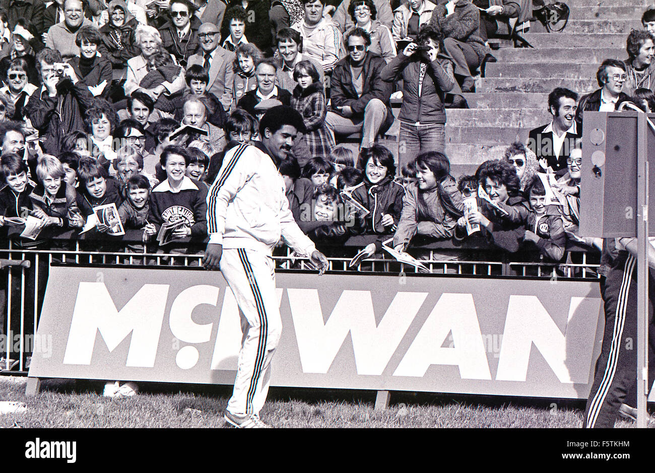 Daley Thompson Mcewan Gateshead Games 1970's Stock Photo