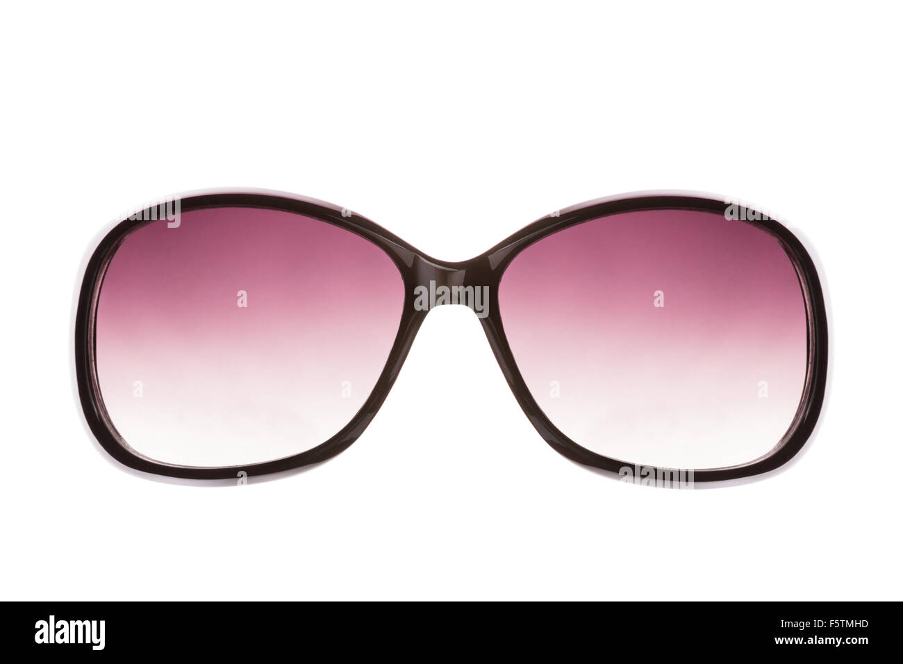 Pink female sunglasses. Isolated on white Stock Photo