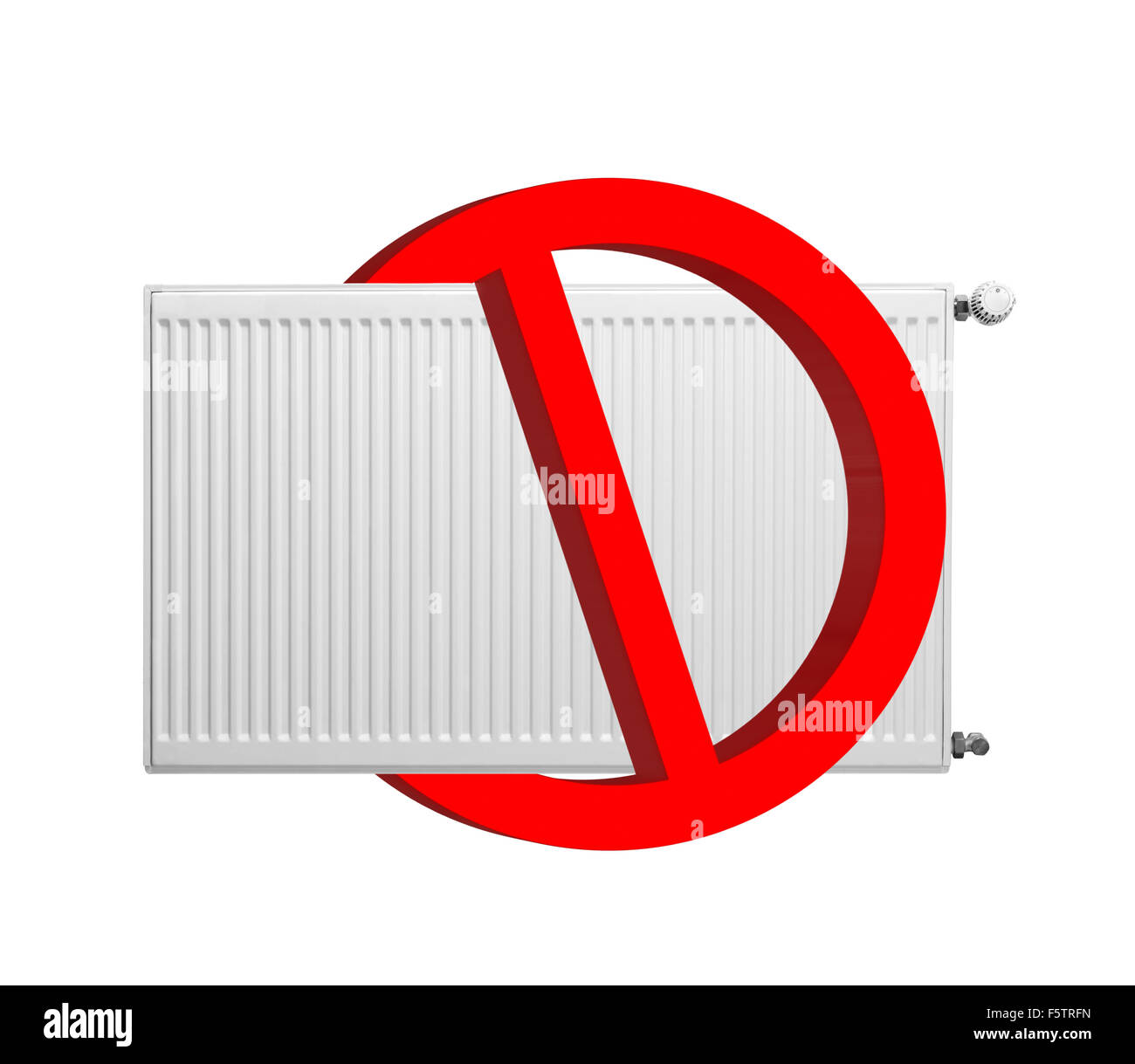 No heating sign isolated on white Stock Photo Alamy