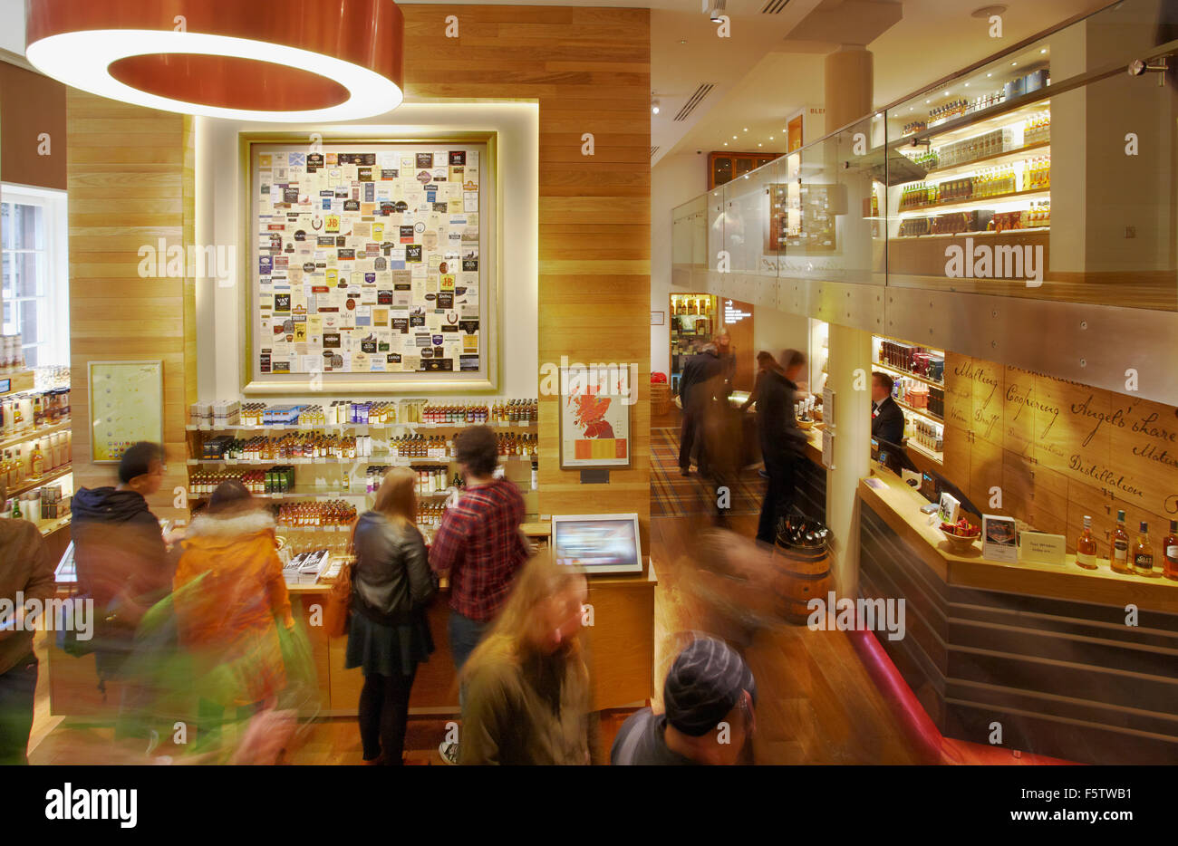 The shop at the Scotch Whisky Experience, Edinburgh, Scotland, Great