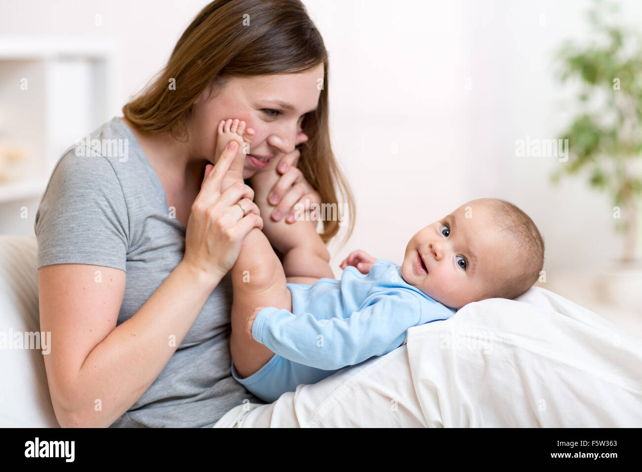 Mom and baby Stock Photo