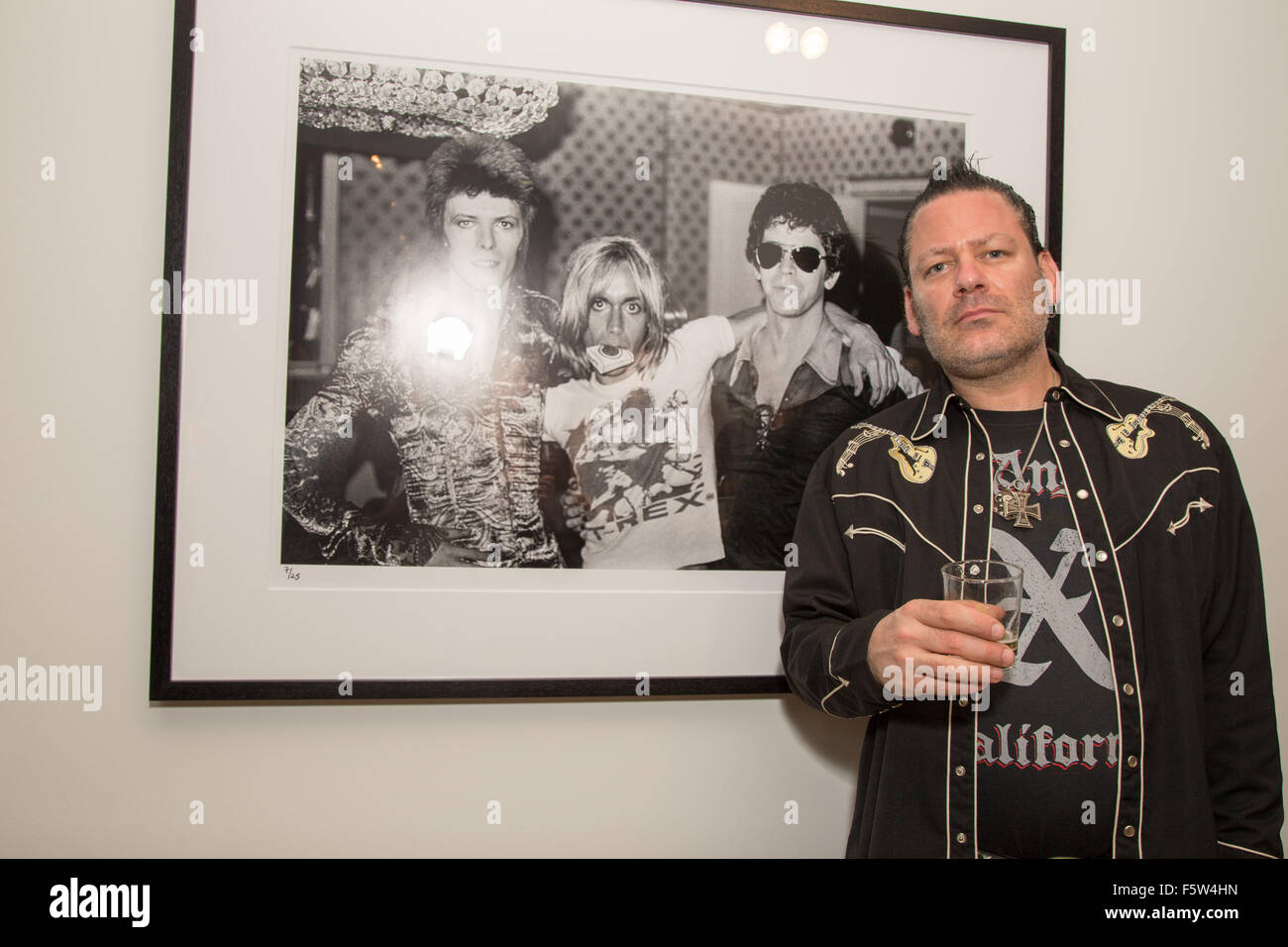 The VIP preview event for the new book 'Mick Rock: Shooting for Stardust, The Rise of David Bowie & Co.' held at the Taschen Gallery  Featuring: Lee Smith Where: Beverly Hills, California, United States When: 09 Sep 2015 Stock Photo