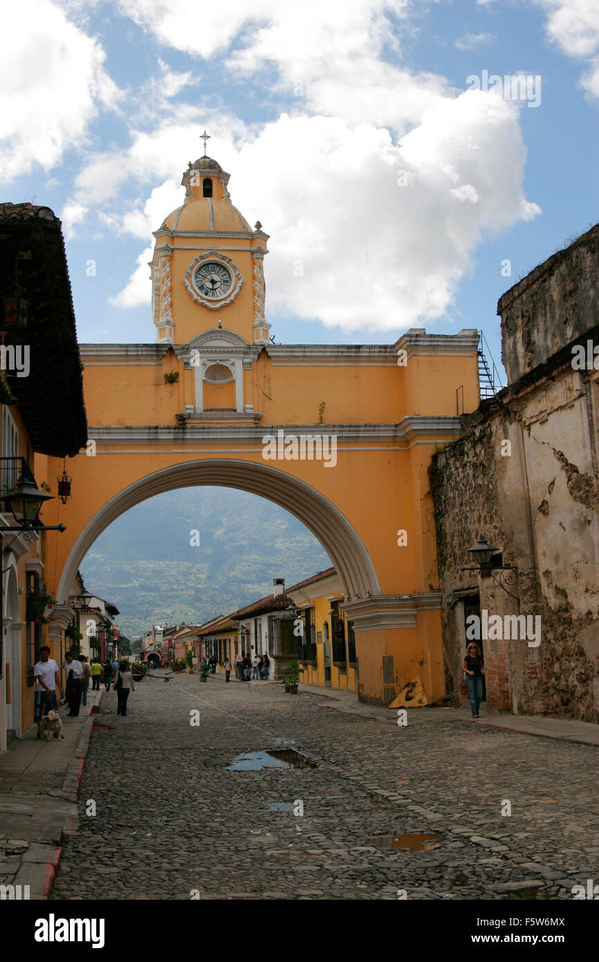 Santa Catalina Arch Antigua Guatemala Central America Stock Photo 