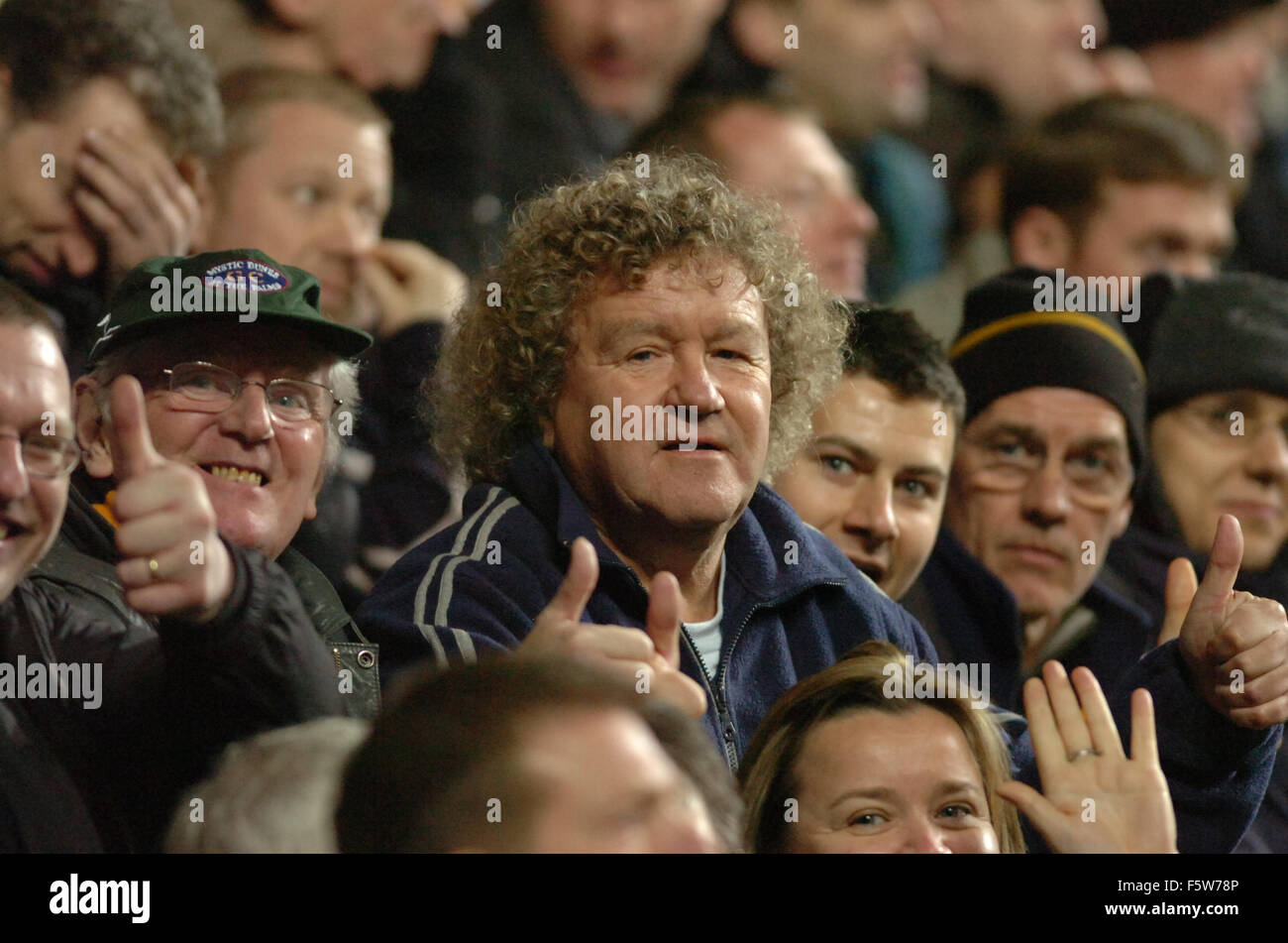 Comedian Ian Sludge-Lees watching Wolves football team Stock Photo