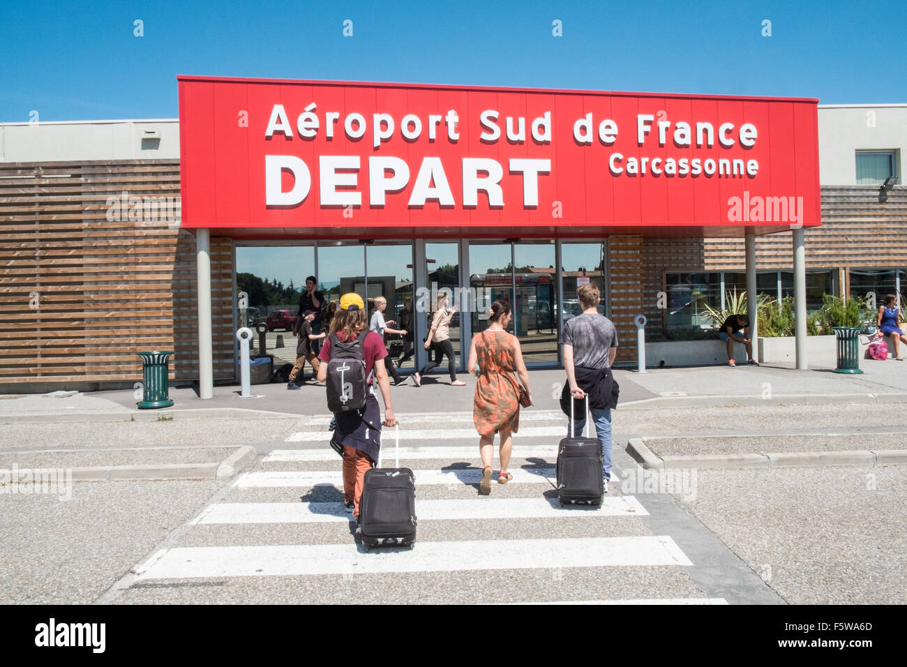 Carcassonne airport terminal france hi-res stock photography and