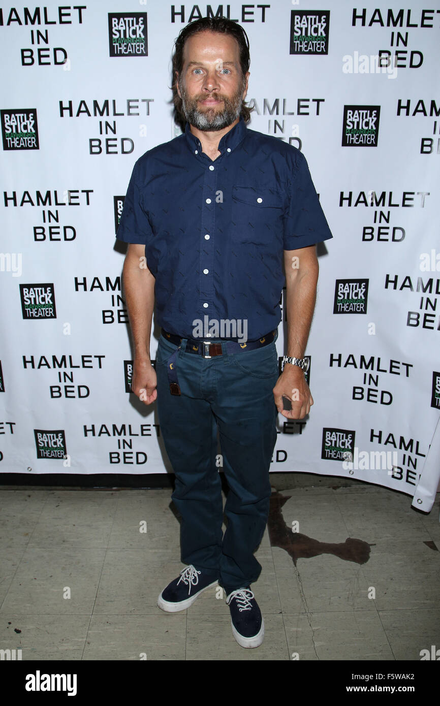 Opening night for Hamlet In Bed at the Rattlestick Playwrights Theatre - Departures.  Featuring: James LeGros Where: New York City, New York, United States When: 11 Sep 2015 Stock Photo
