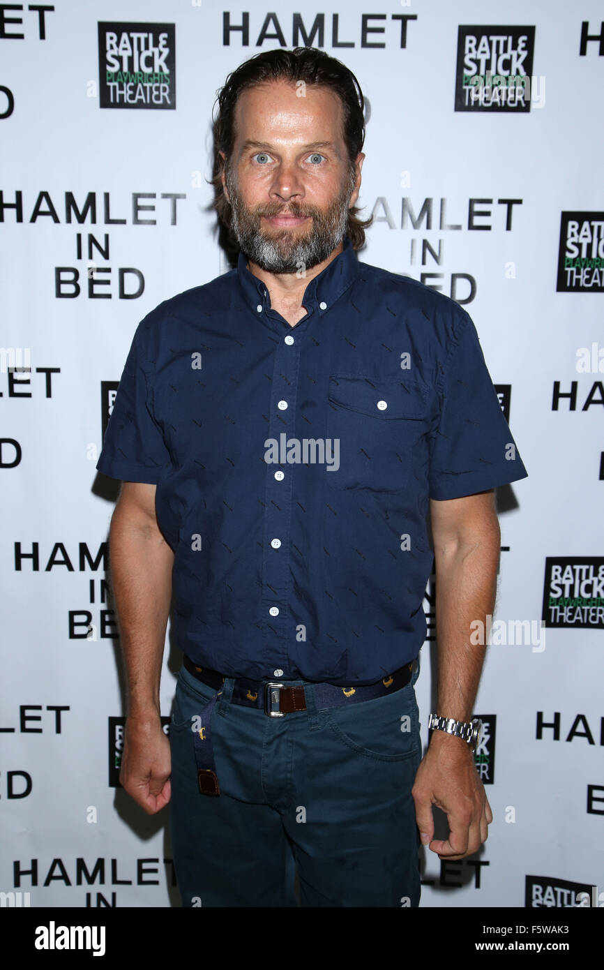 Opening night for Hamlet In Bed at the Rattlestick Playwrights Theatre - Departures.  Featuring: James LeGros Where: New York City, New York, United States When: 11 Sep 2015 Stock Photo