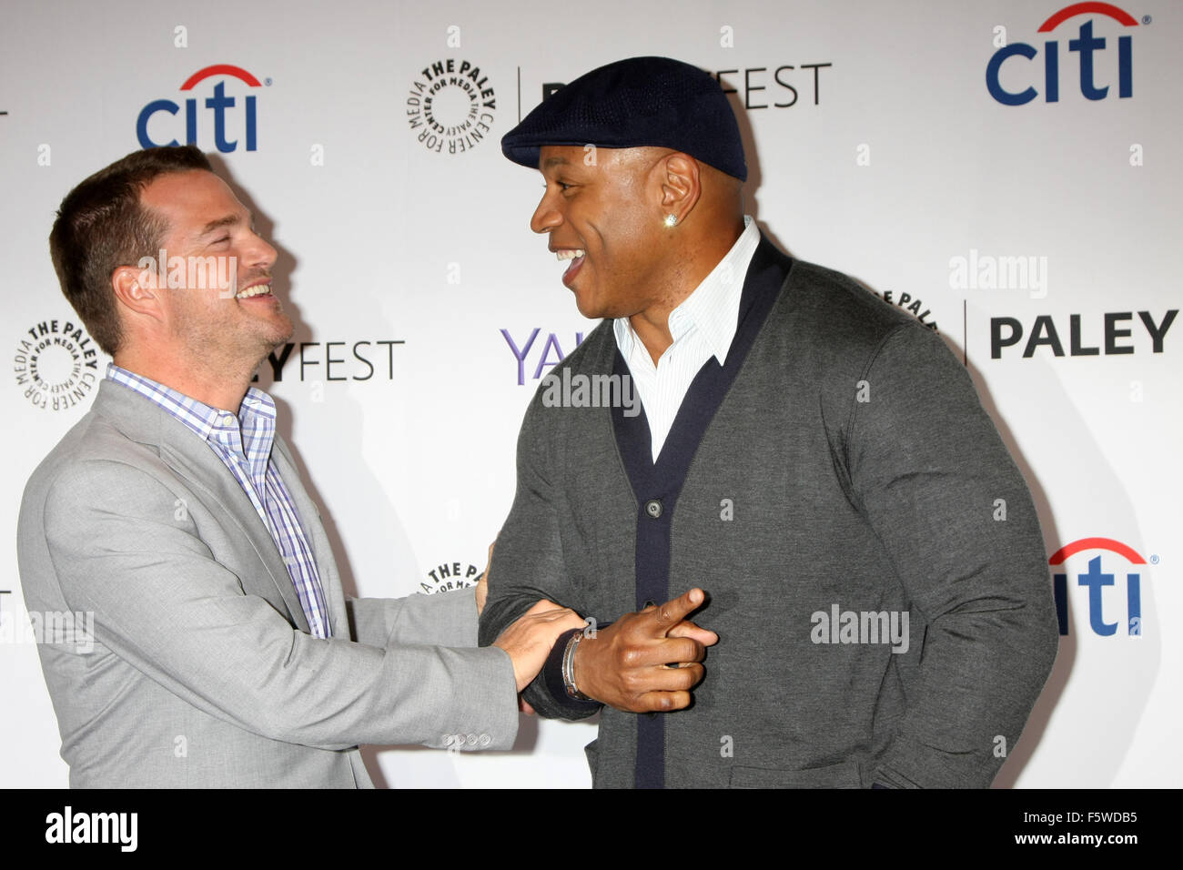 PaleyFest Special Event: 'NCIS: Los Angeles' Fall Premiere - Arrivals  Featuring: Chris O'Donnell, LL Cool J, aka James Todd Smith Where: Beverly Hills, California, United States When: 11 Sep 2015 Stock Photo