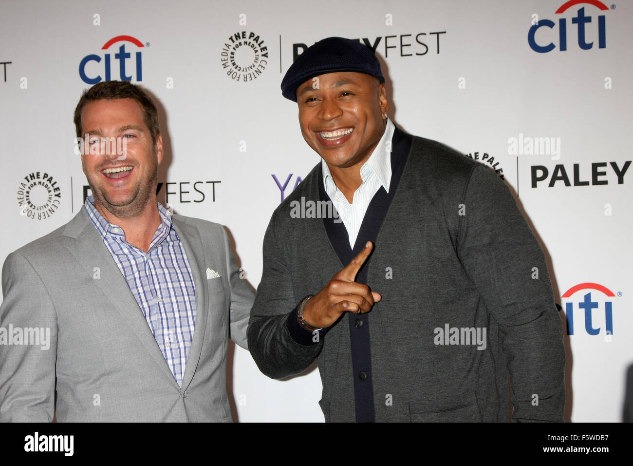 PaleyFest Special Event: 'NCIS: Los Angeles' Fall Premiere - Arrivals  Featuring: Chris O'Donnell, LL Cool J, aka James Todd Smith Where: Beverly Hills, California, United States When: 11 Sep 2015 Stock Photo